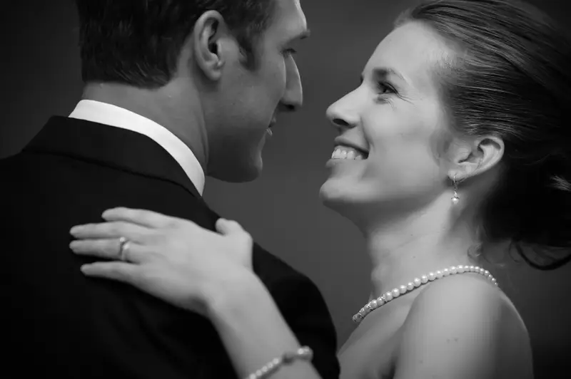 Mike Eck and Anita Gartner dance at their wedding reception at Terrace Gardens in Ken Caryl, Colorado, on Friday, Sept. 16, 2011.