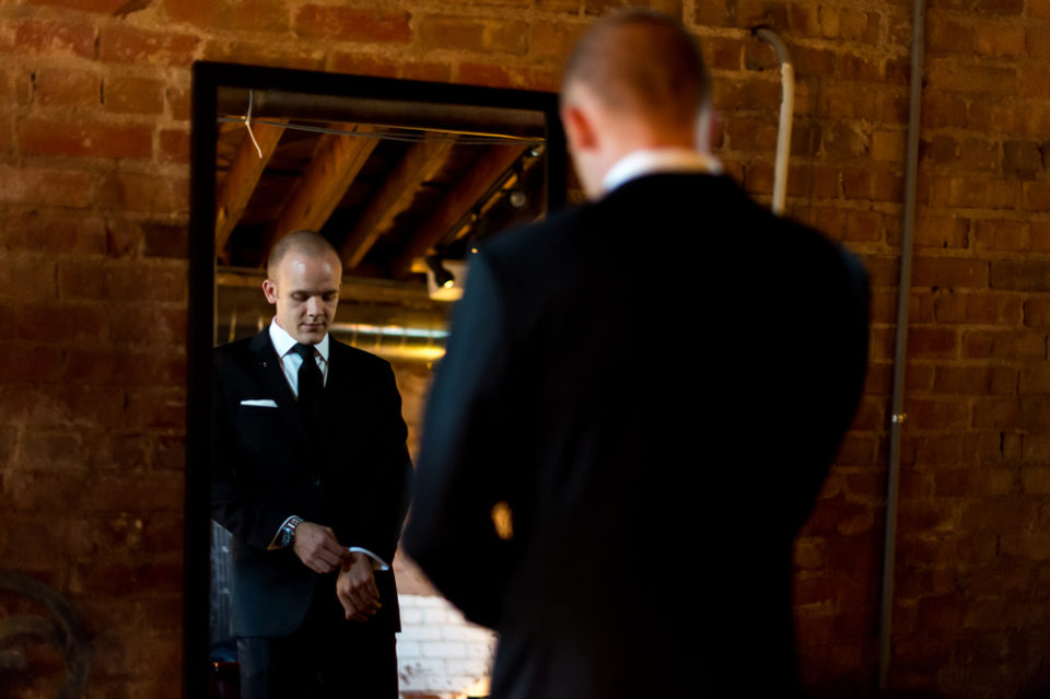 Kevin gets ready before his Manor House wedding on June 26, 2016, in Littleton, Colorado.
