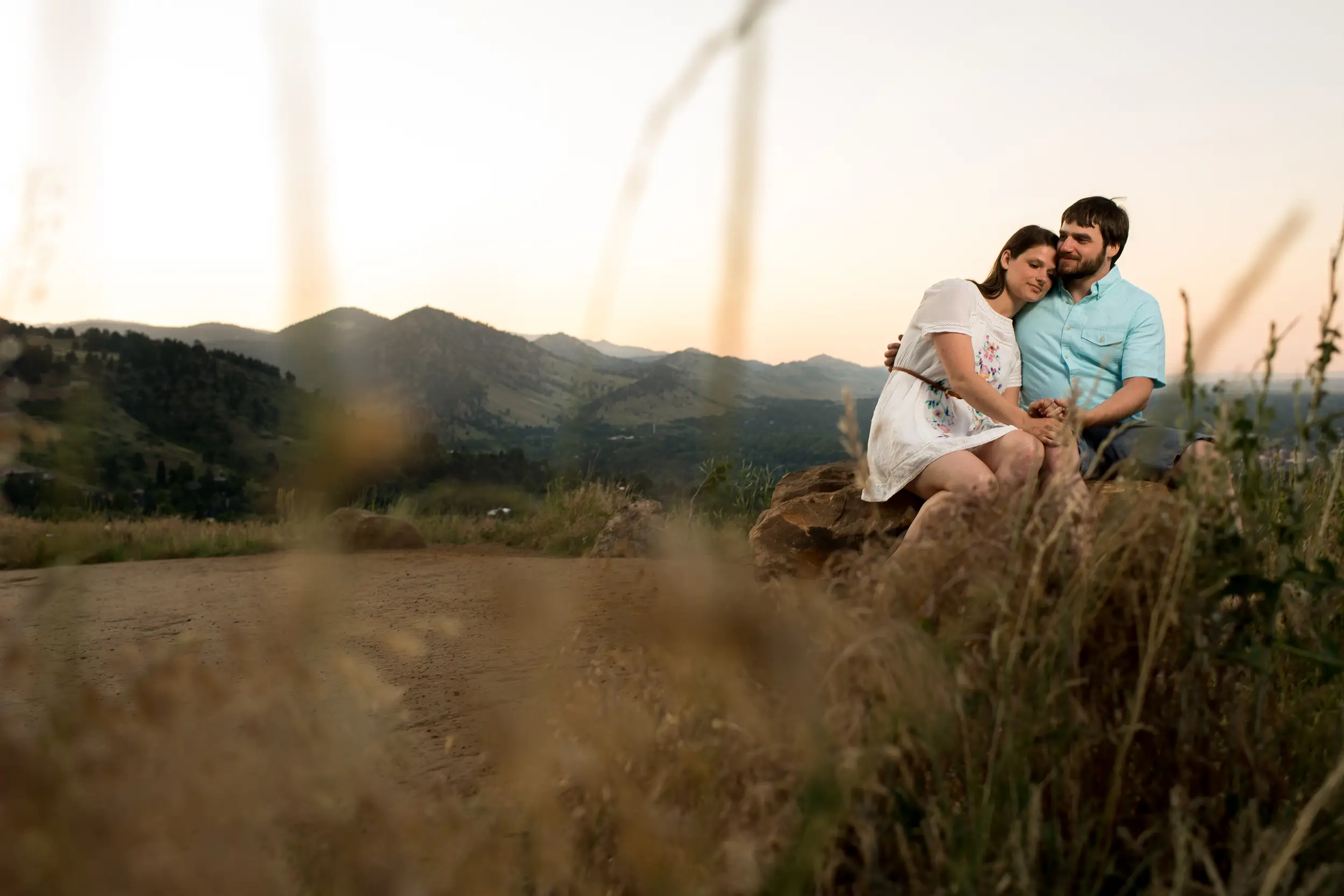 Chautauqua Park Engagement Photos in Boulder