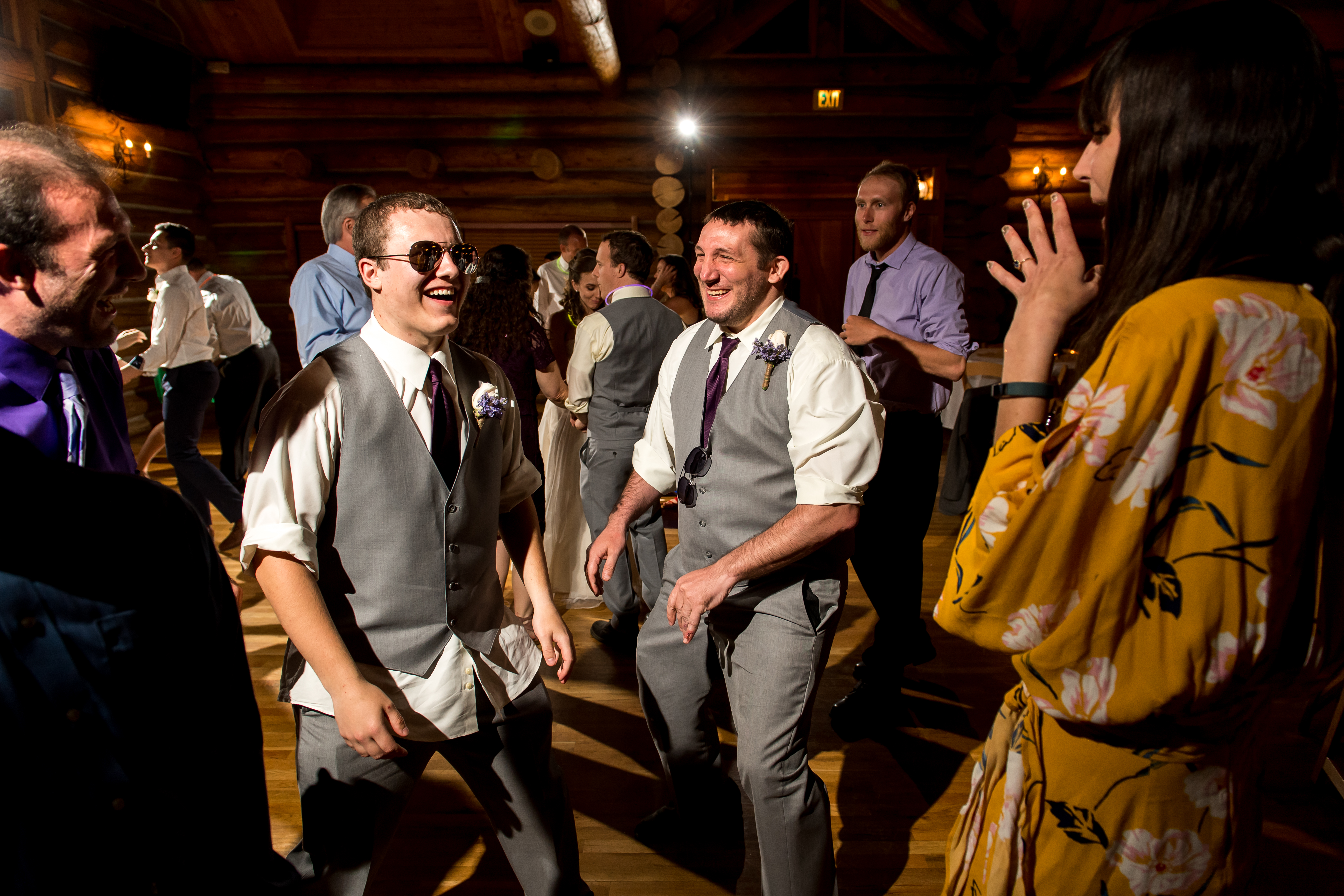 Evergreen Lake House wedding pictures of dancing