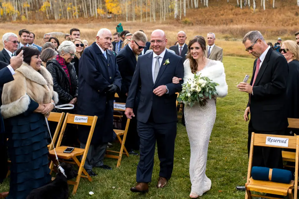 Beano's Cabin wedding at Beaver Creek
