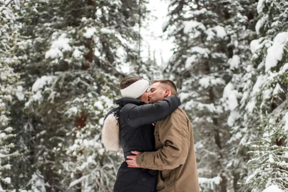 Travis proposes to Sarah in the Colorado mountains
