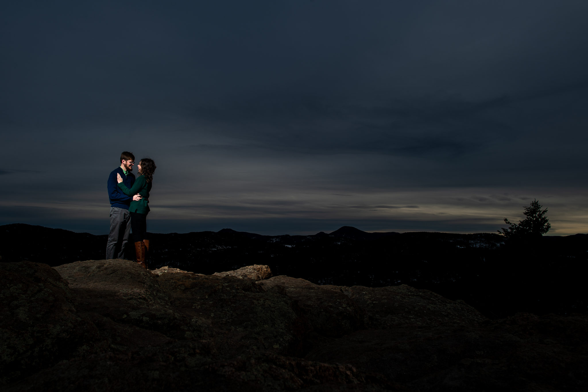 Evergreen engagement photos at Alderfer/Three Sisters Park and Evergreen Lake in Evergreen, Colorado.