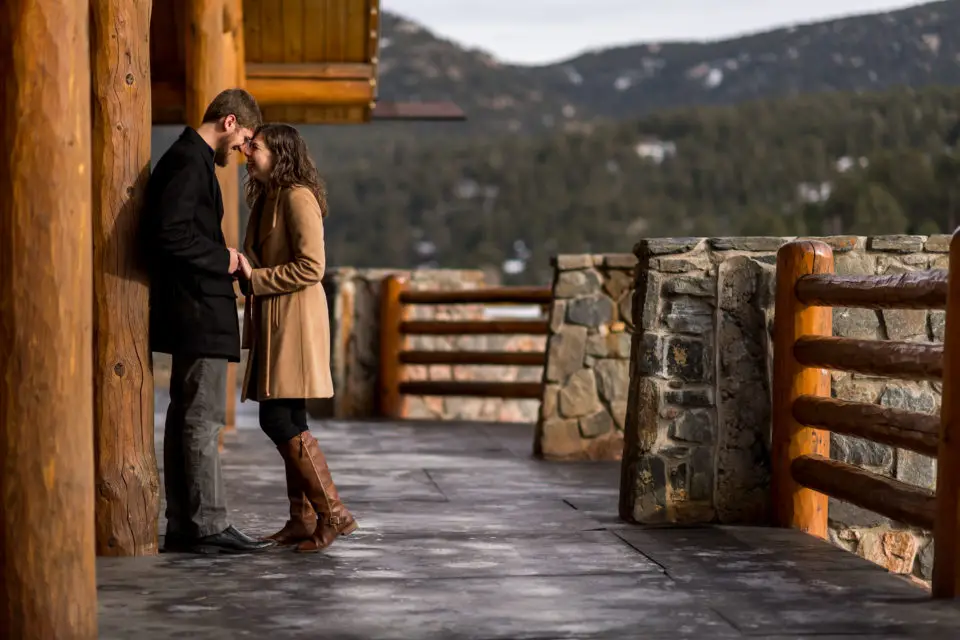 Evergreen engagement photos at Alderfer/Three Sisters Park and Evergreen Lake in Evergreen, Colorado.