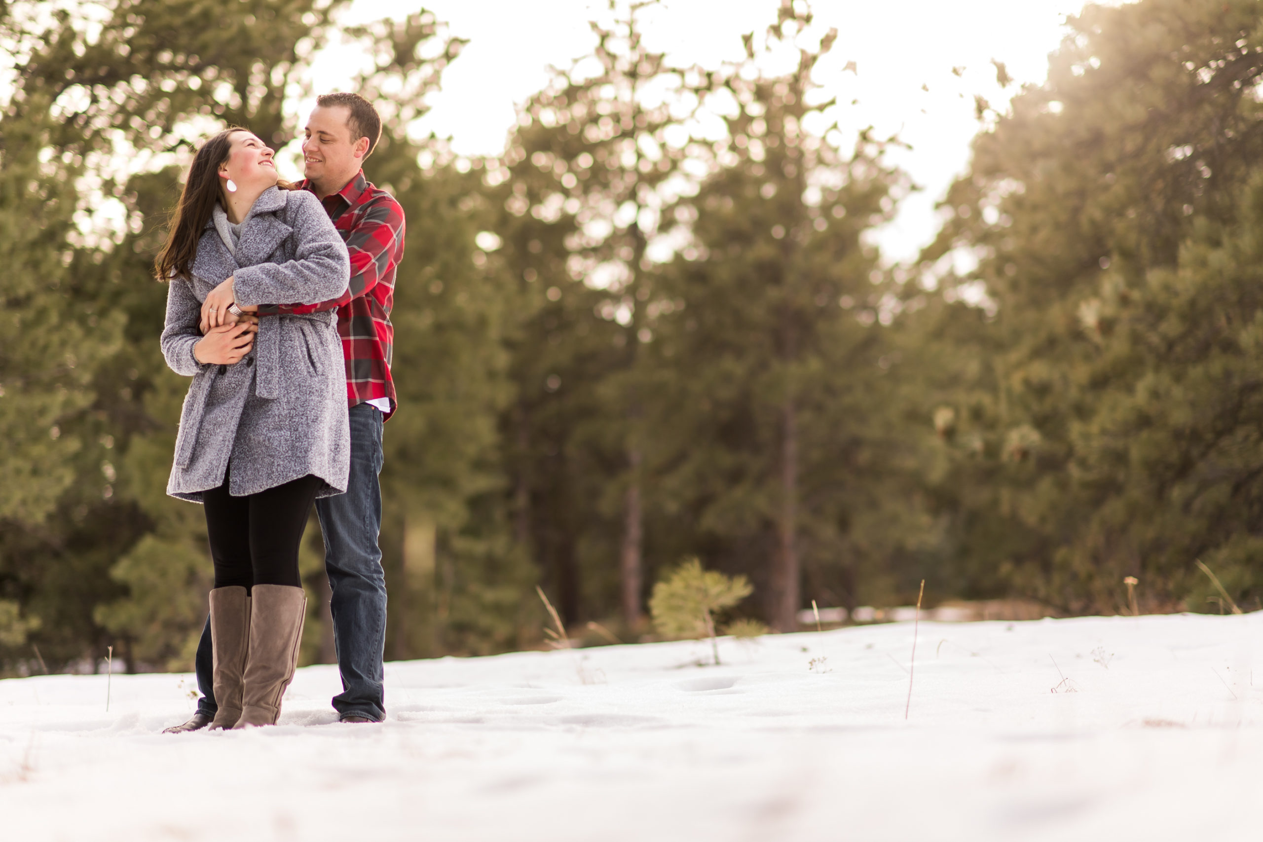 Elk Meadow Park Evergreen engagement photos with Rachel and Jeff.