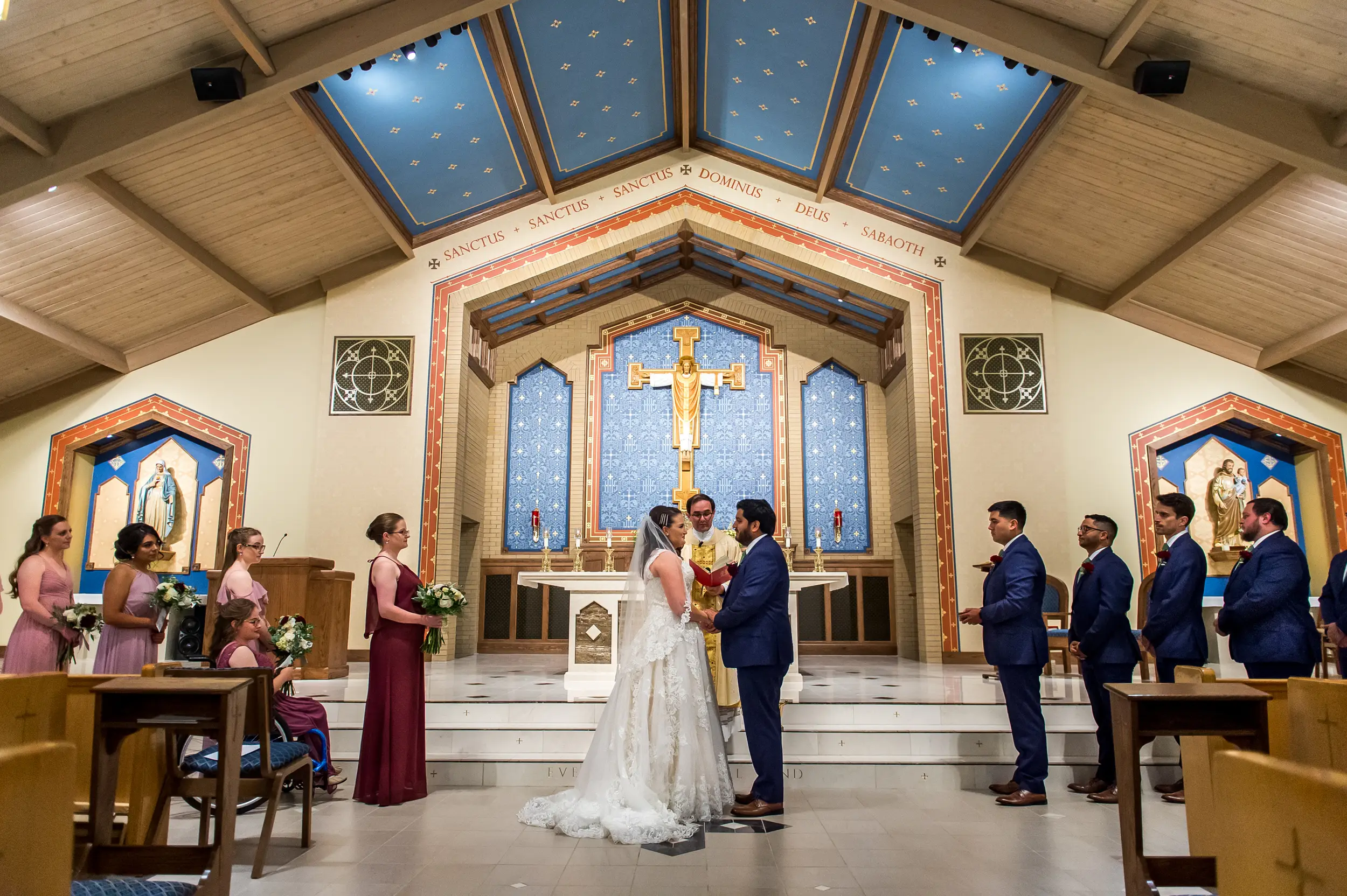 Holy Name Catholic Church Denver wedding with Kate and Erik.