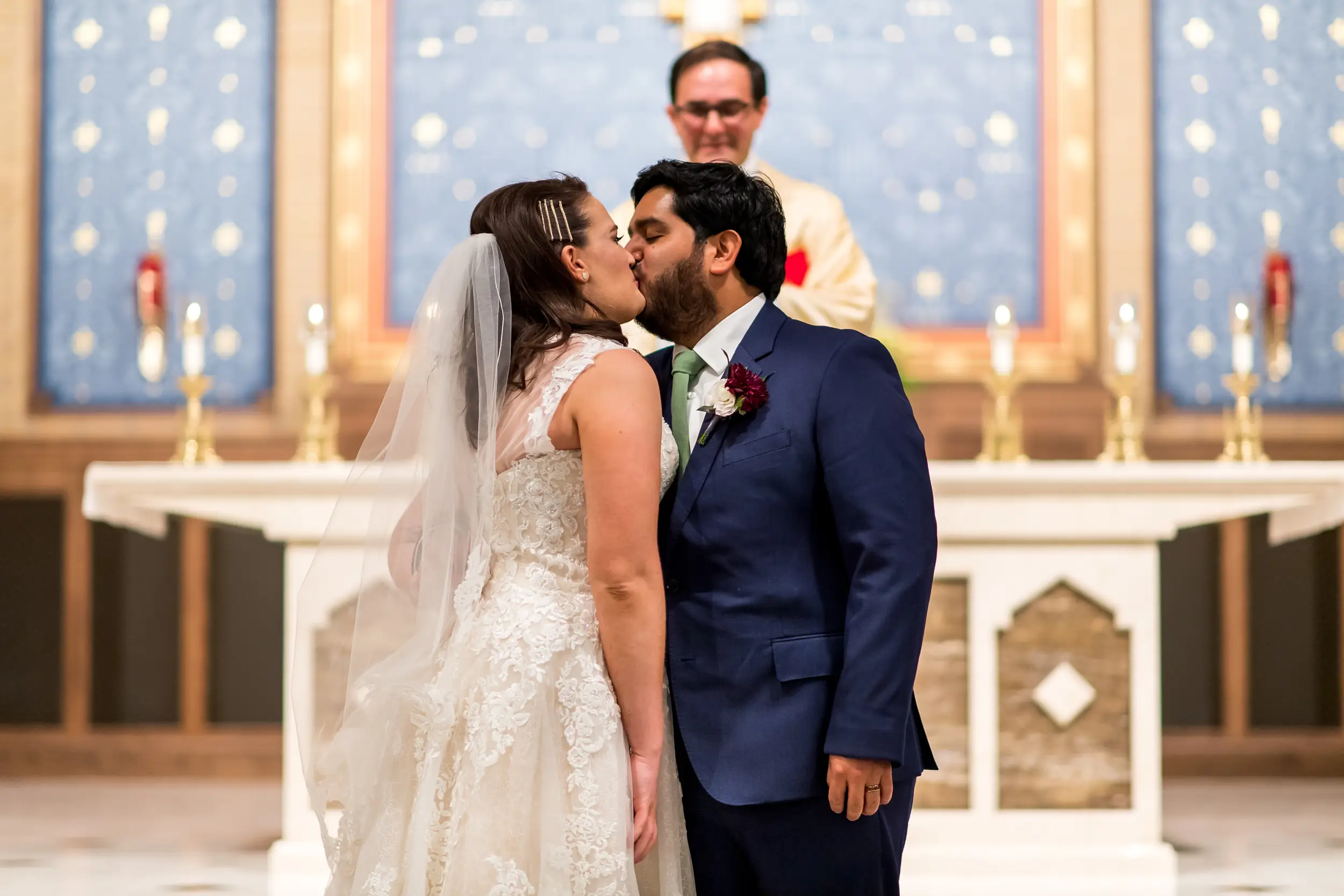 Holy Name Catholic Church Denver wedding with Kate and Erik.