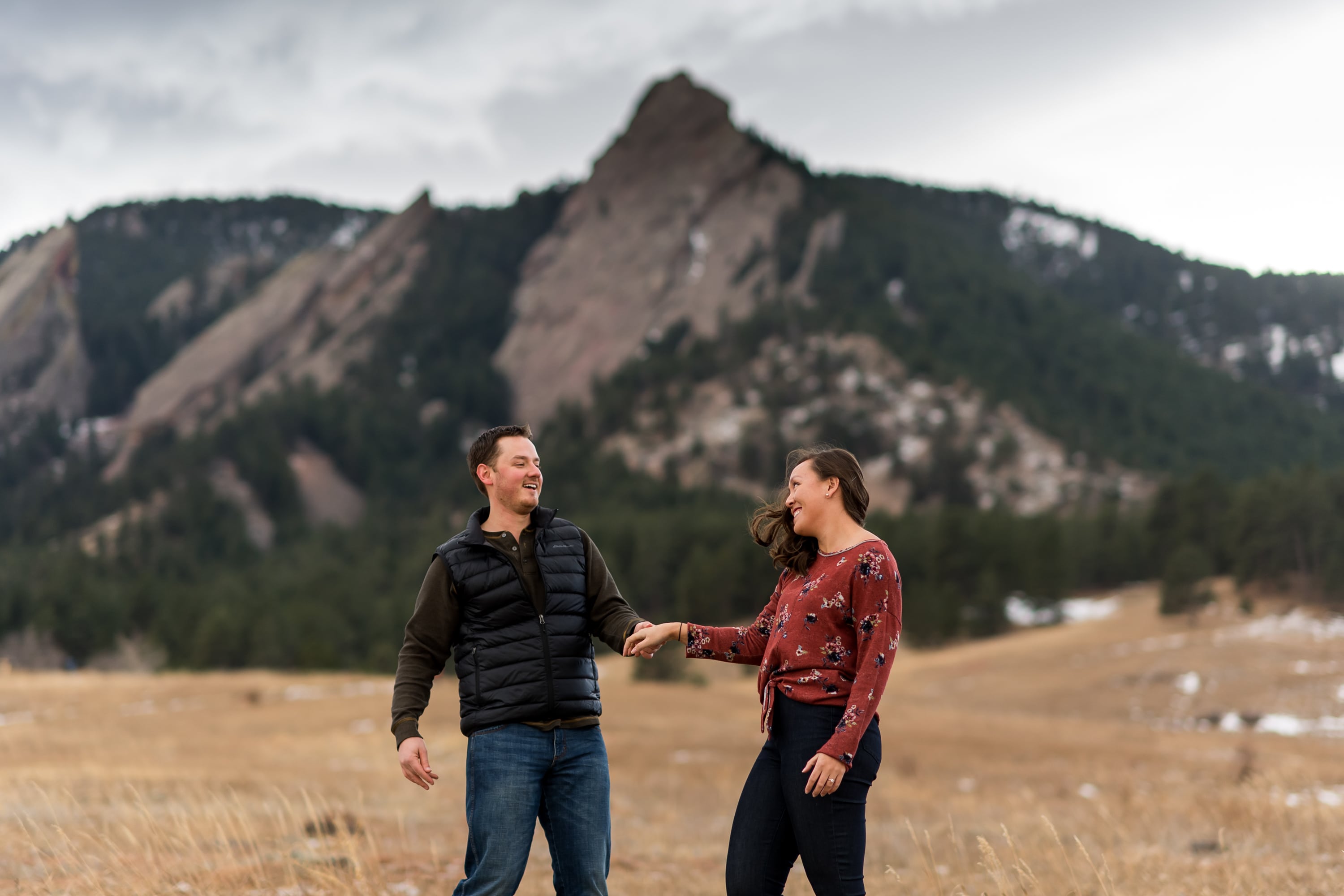 Chautauqua Park engagement photos in Boulder, Colorado, with Sarah and Kyle.