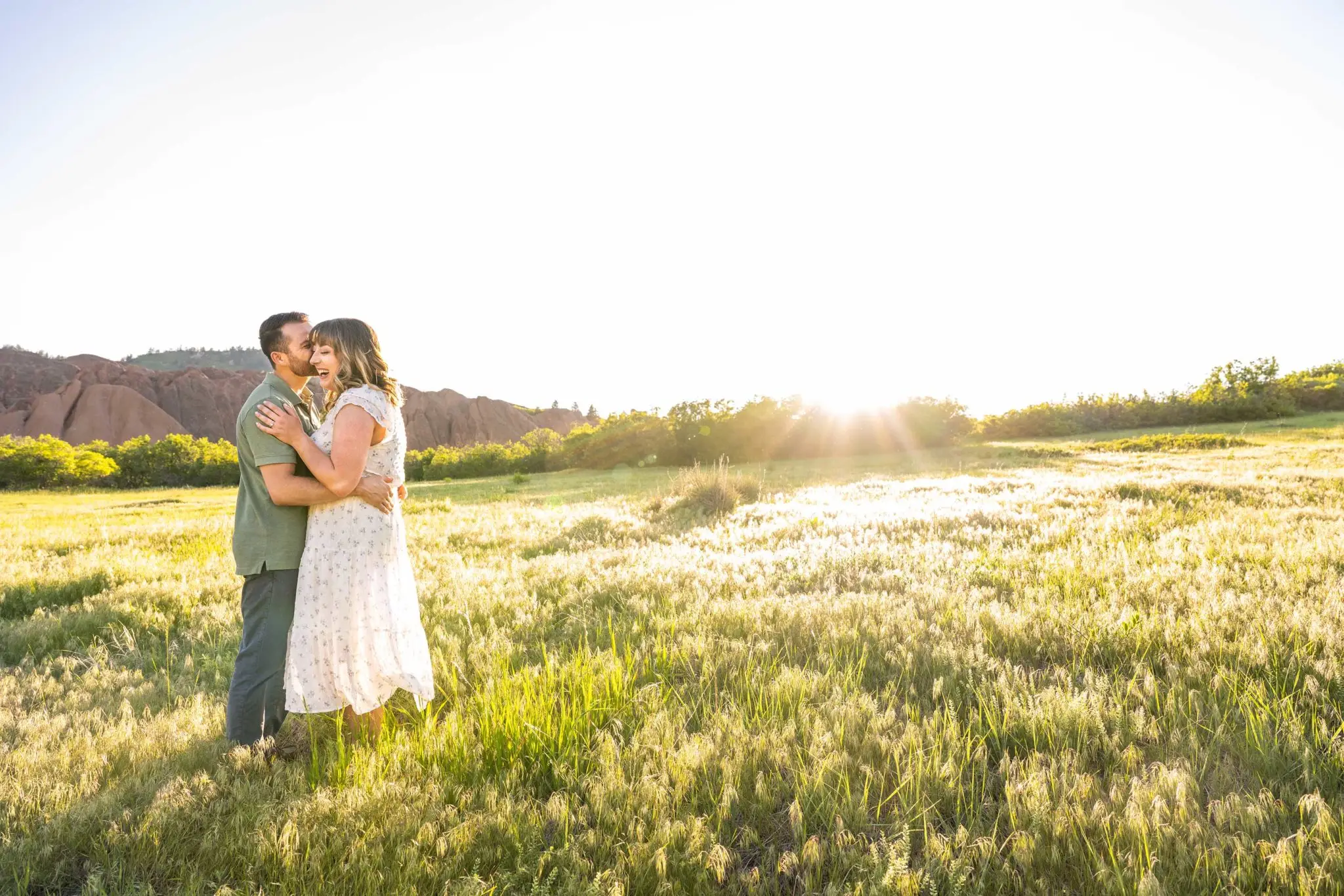 Roxborough State Park Denver engagement photos with Sarah and Alejandro in Littleton, Colorado.