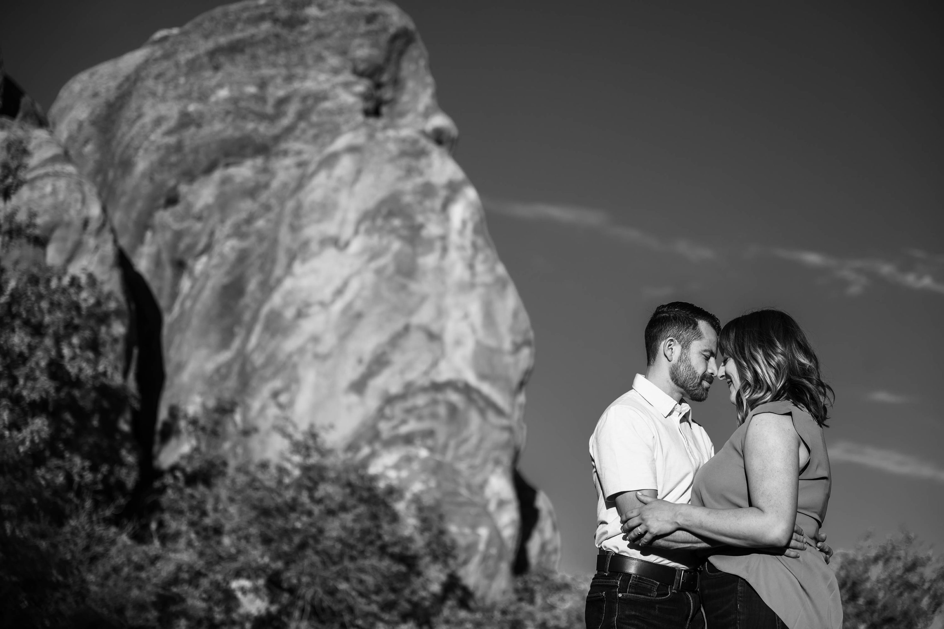 Roxborough State Park Denver engagement photos with Sarah and Alejandro in Littleton, Colorado.