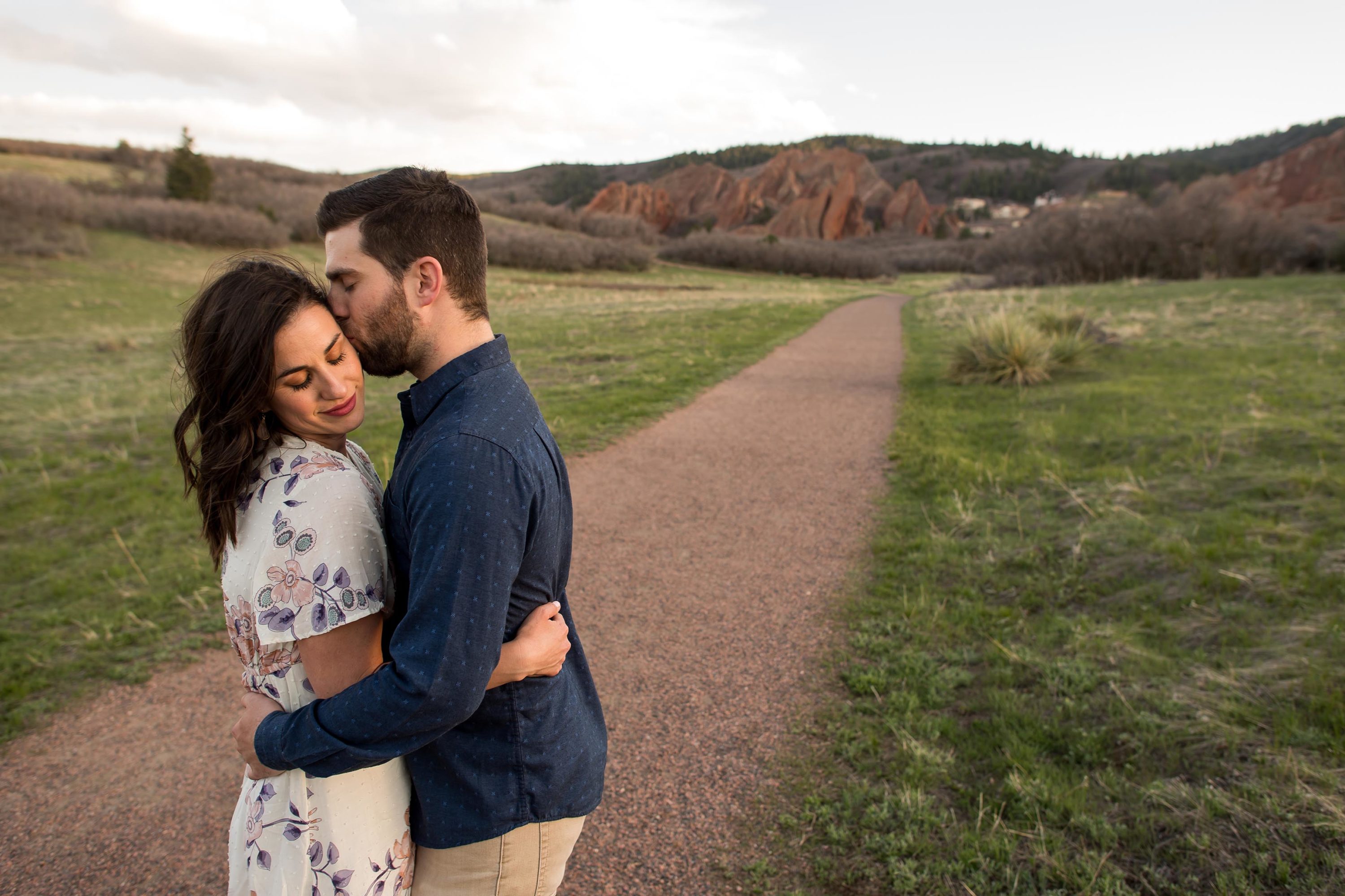 Roxborough State Park Engagement photos with Mary and Charlie in Littleton, Colorado, on May 7, 2021.