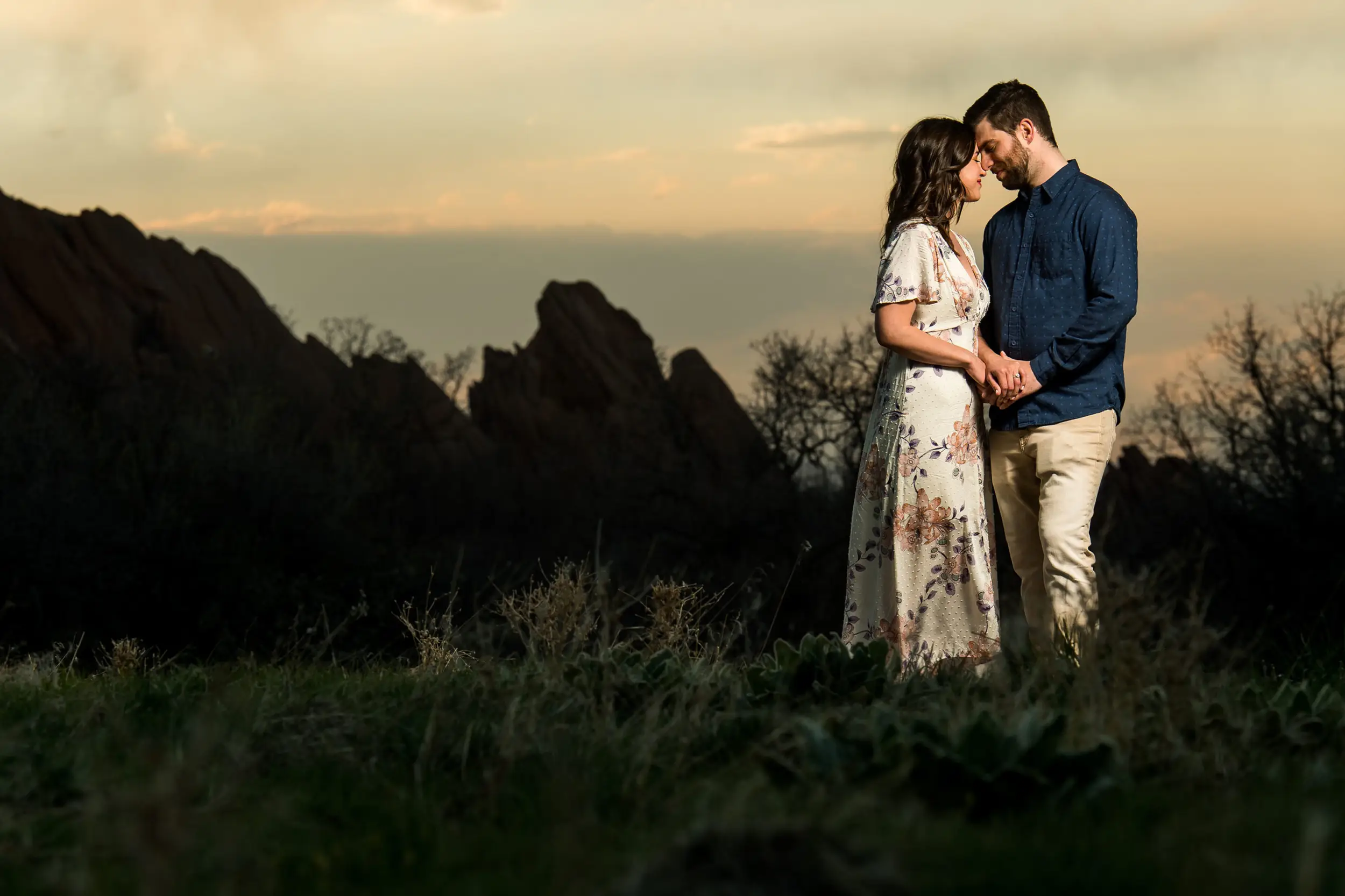 Roxborough State Park Engagement photos with Mary and Charlie in Littleton, Colorado, on May 7, 2021.