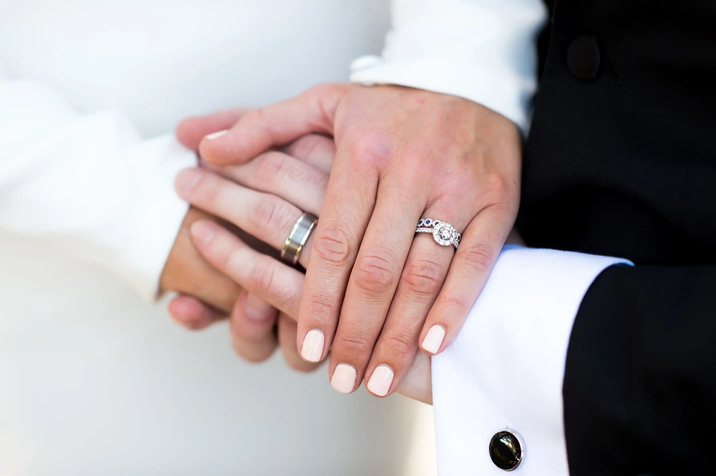 Bride and groom pose during wedding photo portraits at Belmar Park in Lakewood, Colorado.