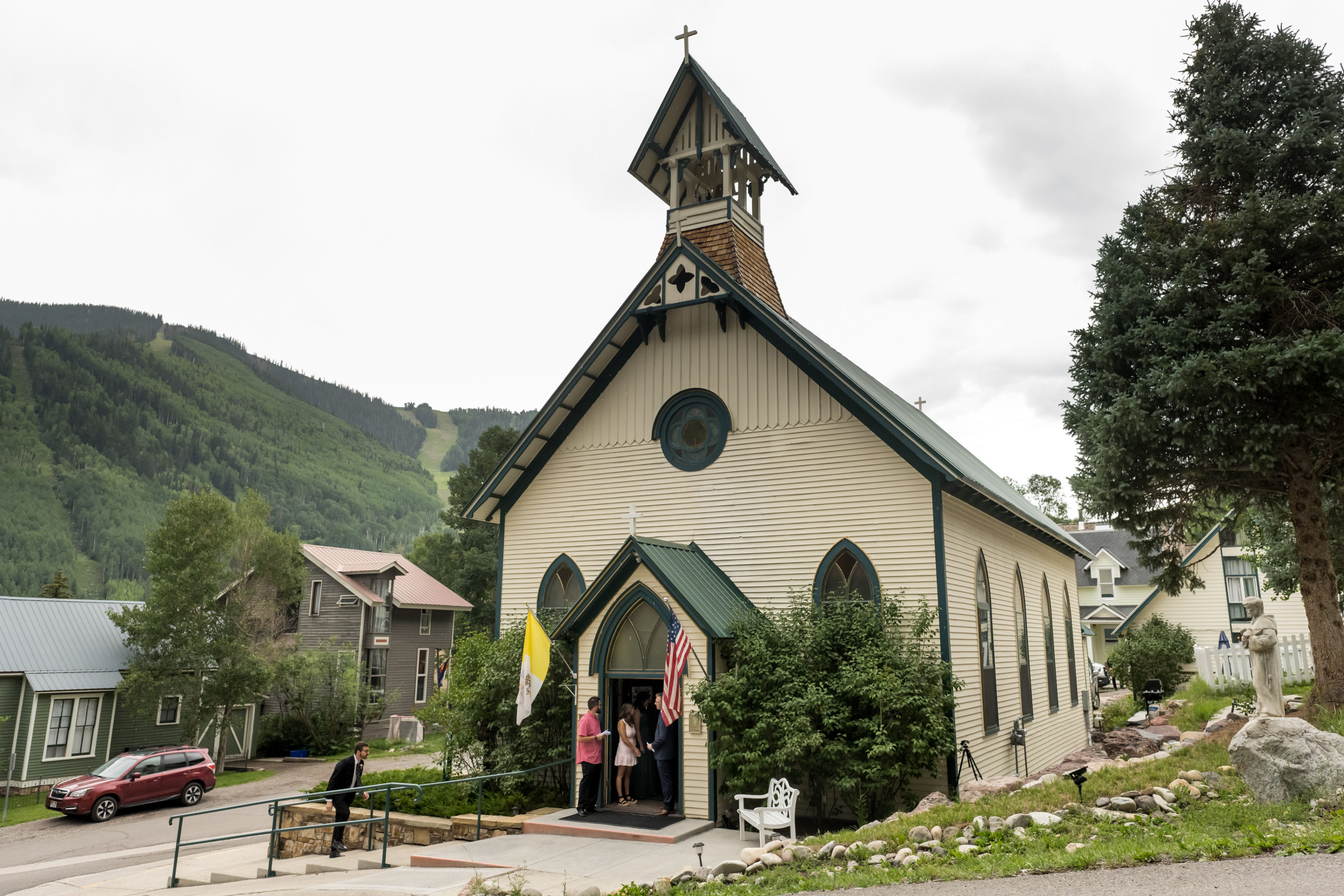 A general view of St. Patrick's Catholic Church in Telluride, Colorado.