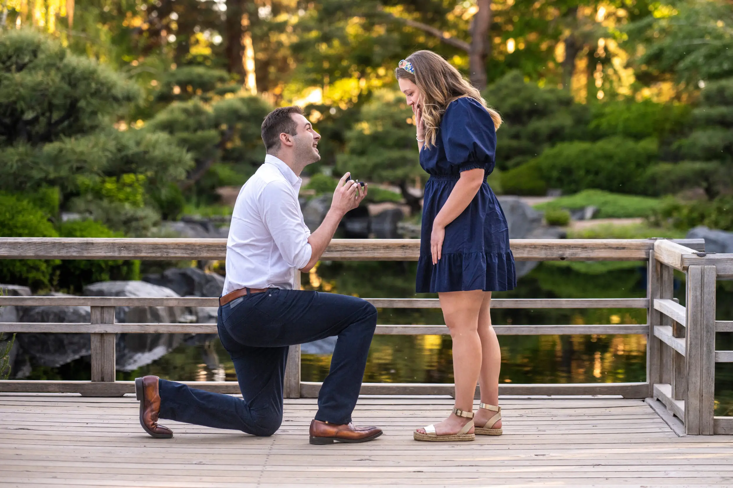 Denver Botanic Gardens proposal with Ellen and Dylan in the summer.