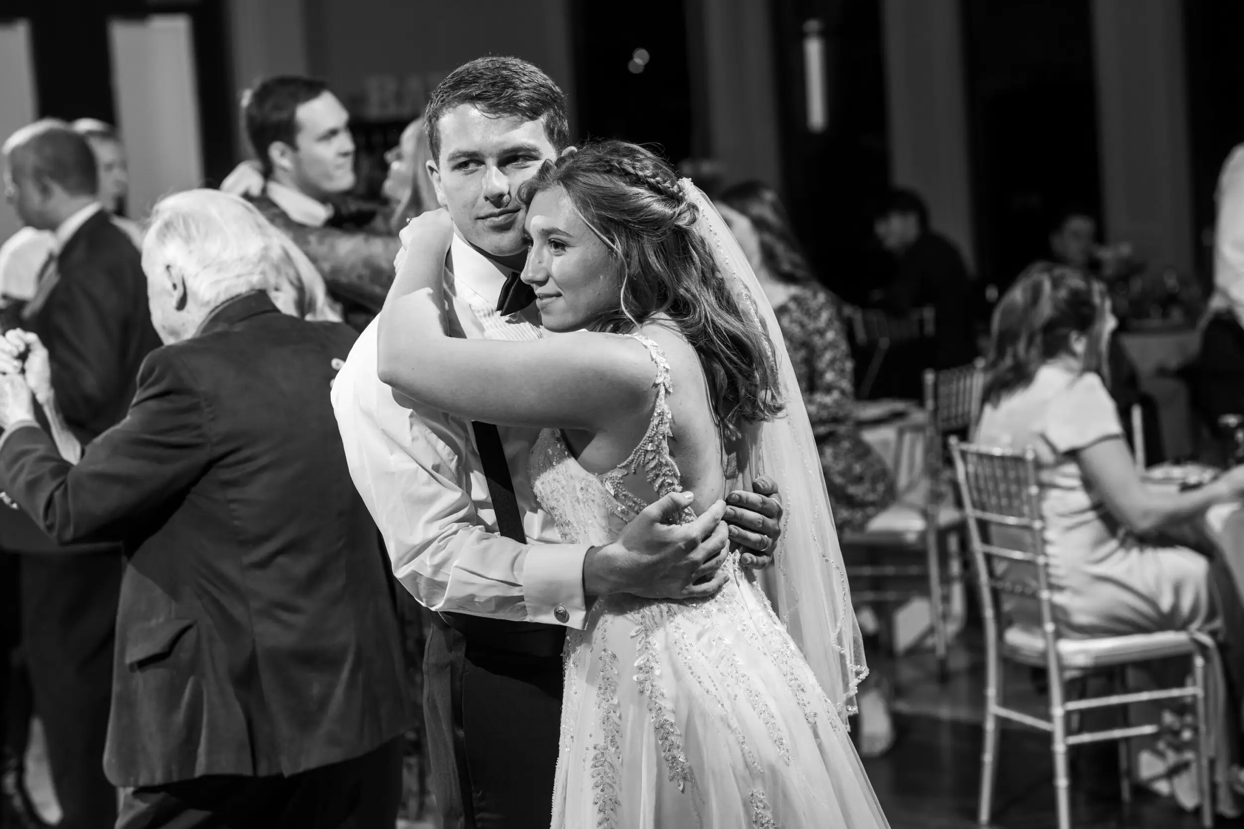 Jaime and Michael dance during their Ashley Ridge by Wedgewood wedding in Littleton, Colorado.