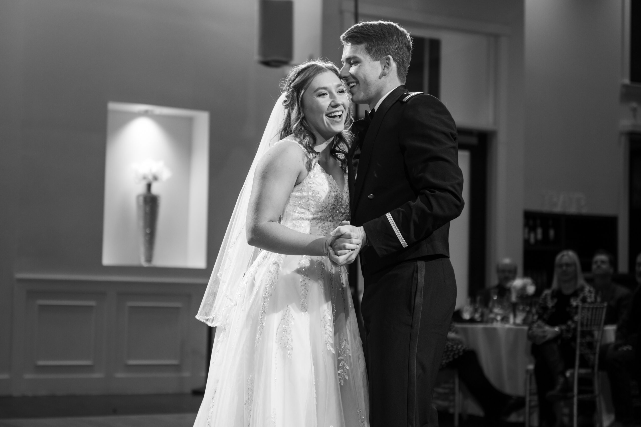 Jaime and Michael dance during their Ashley Ridge by Wedgewood wedding in Littleton, Colorado.