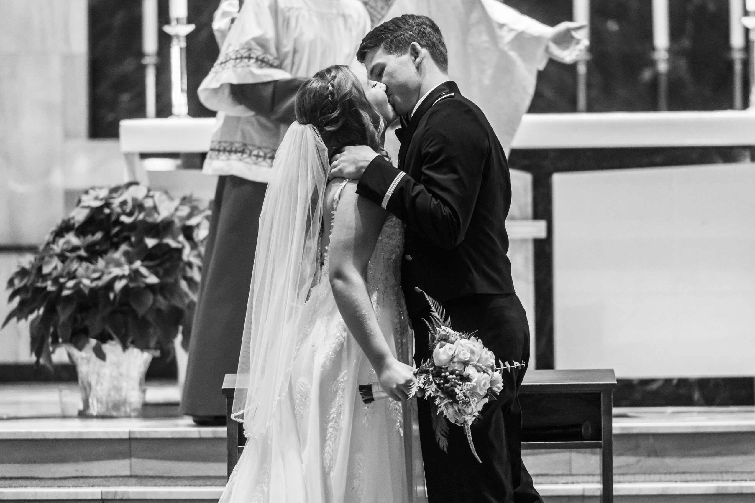 Jaime and Michael are married at a St. Thomas More Catholic Church wedding in Centennial, Colorado.